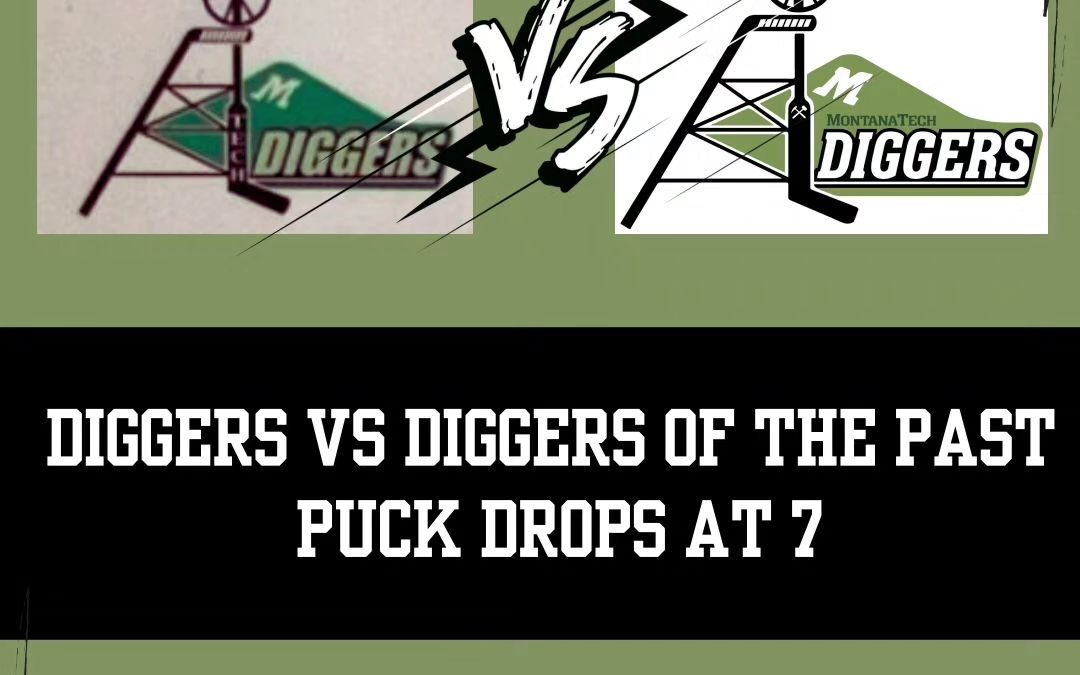 Join us at the Butte Community Ice center TOMORROW NIGHT as Digger Hockey Alumni battle your 2024-2025 Montana Tech Digger Hockey club in a fun for everyone clash between former and future!